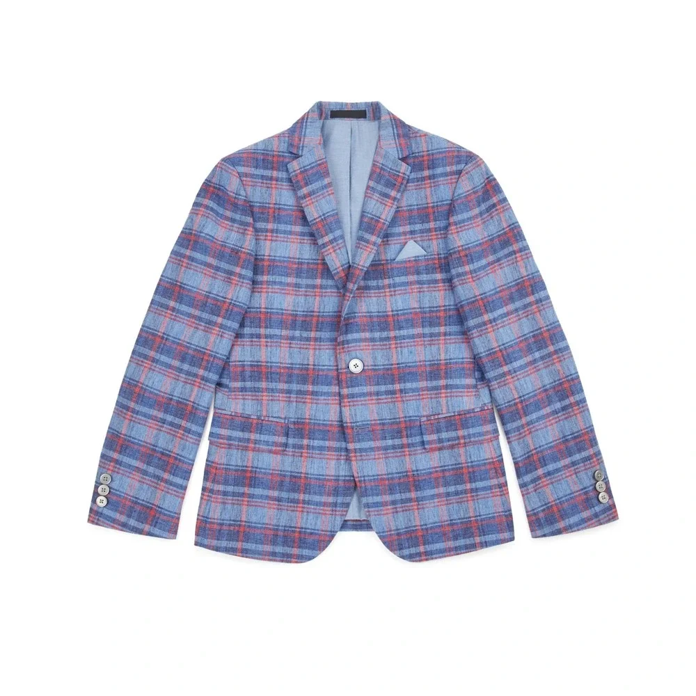 Lauren Ralph‎ Lauren Big Boys Classic Suit Jacket - Navy, Red - Size 16R